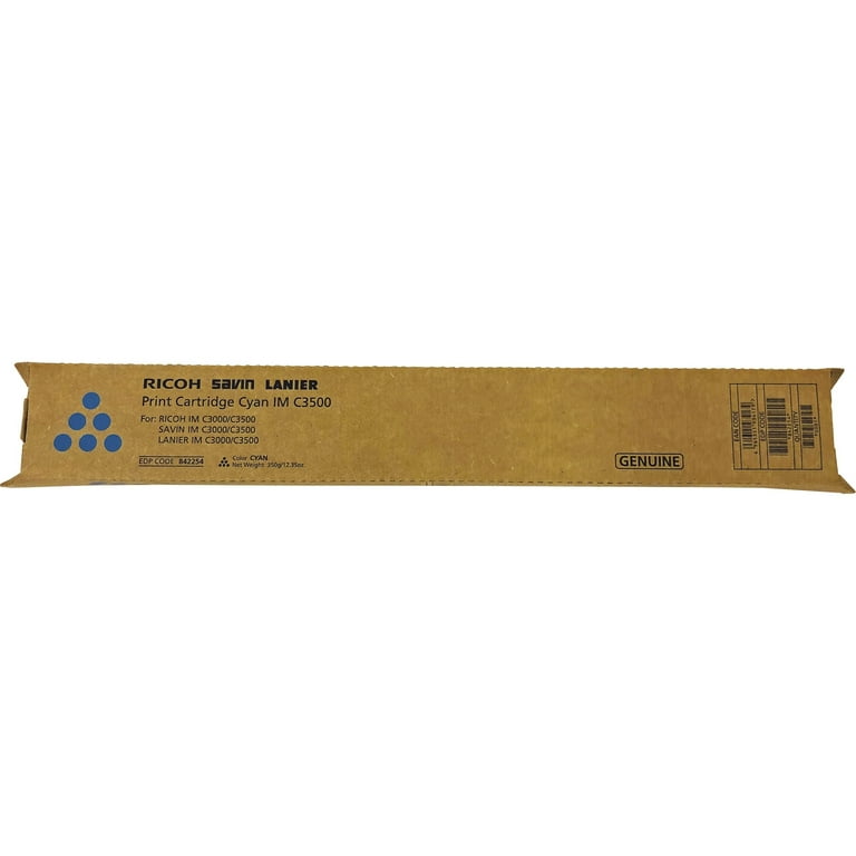 Ricoh Original Laser Toner Cartridge - Cyan - 1 Each - 19000 Pages Ricoh Original Laser Toner Cartridge - Cyan - 1 Each - 19000 Pages