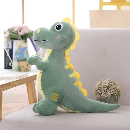 Twfbrm Cute Dinosaur Plush Toys Dinosaur Stuffed Animals Toys Dolls Dinosaur Plush Toy Soft Stuffed Animal Dino Plushies Doll Cute Gifts Toys for Ages 1 2 3 4 5 + Kids Girls Boys on Clearance - Green