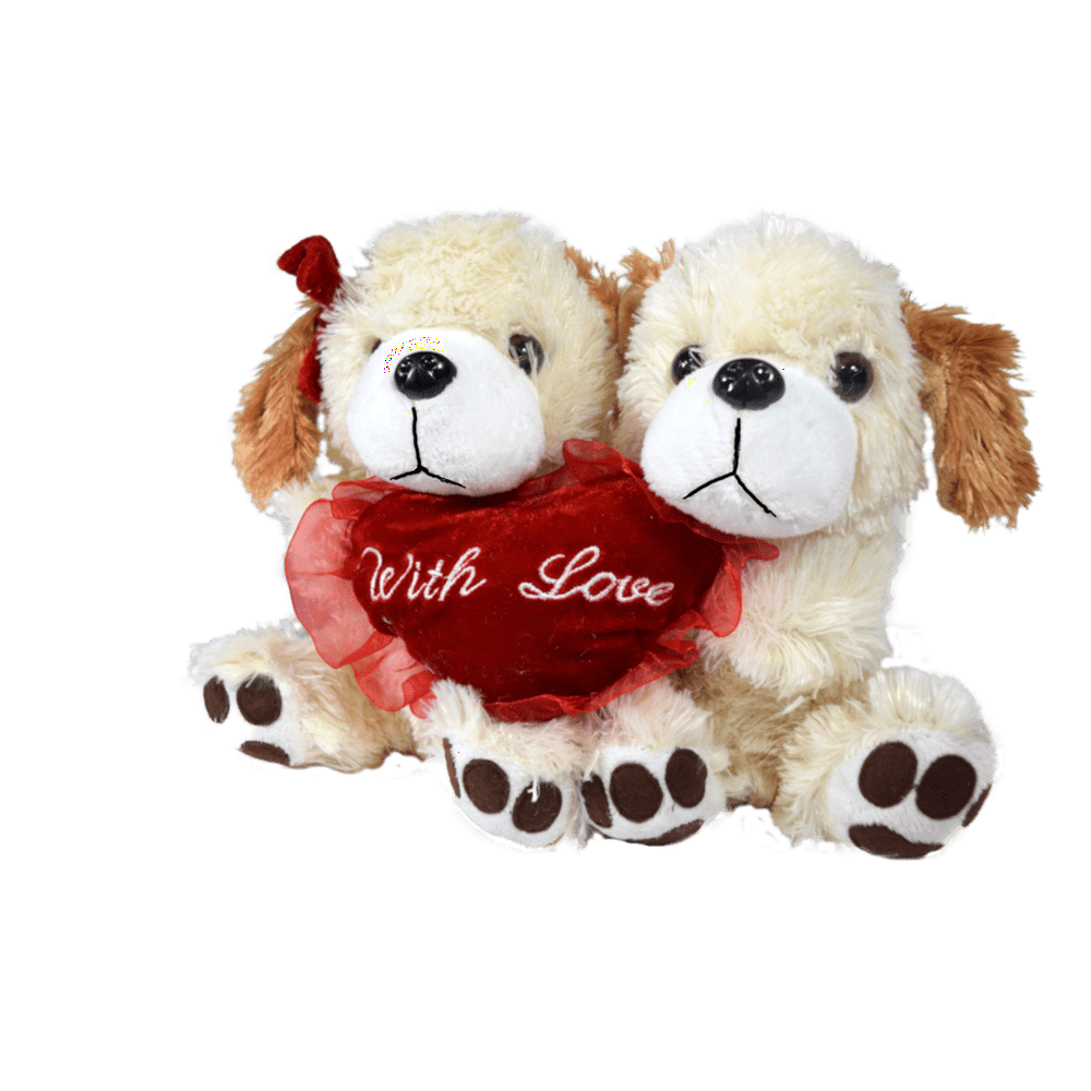 Double Love Puppy Dogs Plush Stuffed Animals With Love TOYF963