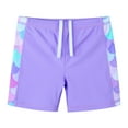 thumbnail image 4 of BAOHULU Girls Printed Short Sleeve Swimsuits Kids Rash Guard Two Pieces UPF 50+ Swimwear, 4 of 5