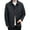 Black, variant on Men's Lapel Jacket - Long Sleeve Button Closure Coat with Side Pockets Spring Autumn Solid Color Outwear