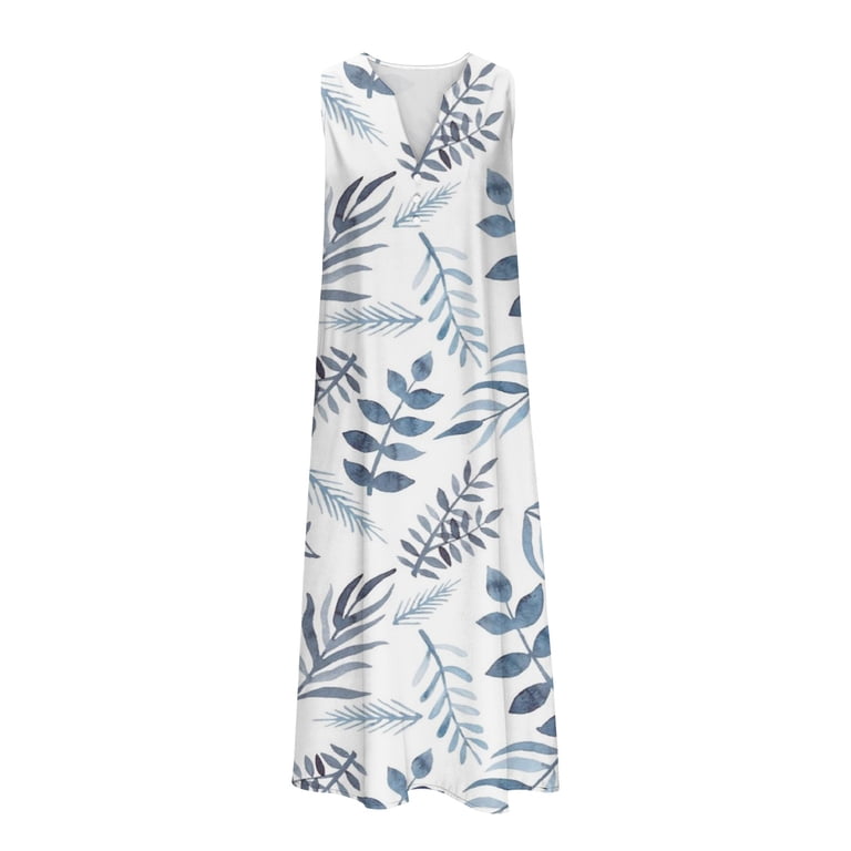Patlollav Travel Dress for Women, Women's Summer Casual Dress Design Camis  Sleeveless V-Neck Long Dresses - Walmart.com
