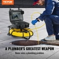 thumbnail image 2 of VEVOR Sewer Camera, 300 ft/91.5 m, 9" Screen Pipeline Inspection Camera with DVR Function, Waterproof IP68 Camera w/12 Adjustable LEDs, w/a 16 GB SD Card for Sewer Line, Home, Duct Drain Pipe Plumbing, 2 of 9