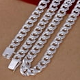 thumbnail image 5 of Adult Men's Sterling Silver Necklace Bracelet Jewelry Set, 5 of 6