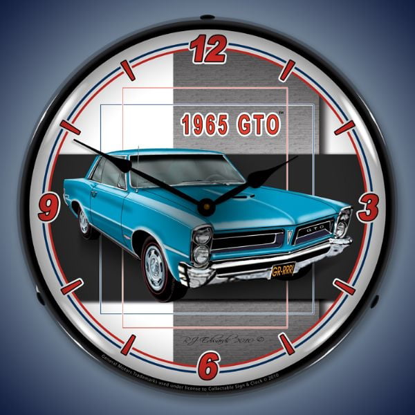1965 PONTIAC GTO WALL CLOCK-FREE USA SHIP! 