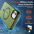thumbnail image 3 of Funda magnética SUPFINE para iPhone 12/12 Pro Verde, 3 of 7