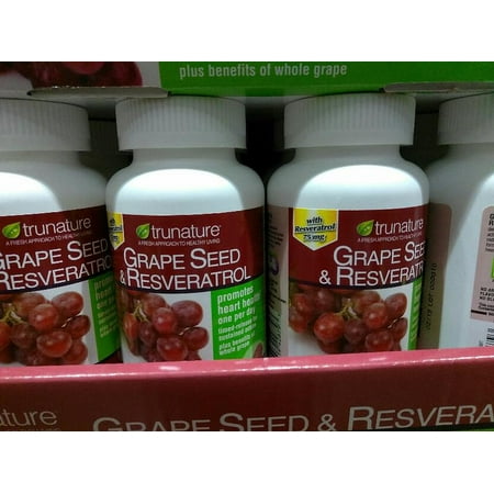 trunature grape resveratrol seed tablets mg