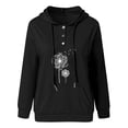 thumbnail image 4 of Blusa de manga larga con bolsillo estampado a la moda para mujer, blusas informales, sudaderas con botones Pompotops FGAJ17293, 4 of 6