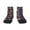 2 Black-2, variant on Cute Foxes Pattern Quarter Crew Socks,Toe Seamed Ankle Socks,Cotton Cushioned Breathable Athletic Crew Sports Socks
