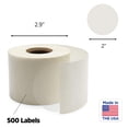 thumbnail image 4 of Chroma Label Scellés Ronds Transparents pour Gaufrettes de 2 Pouces, 500 par Rouleau, 4 of 4