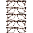 thumbnail image 1 of OPULIZE NYX Reading Glasses with Blue Light Blocking for Women Men, Rectangular Frame with UV & Eyestrain Protection, 1 of 7