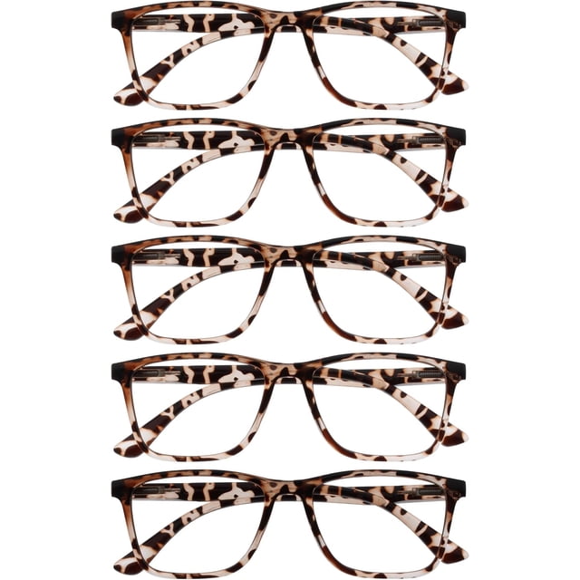OPULIZE NYX Reading Glasses with Blue Light Blocking for Women Men, Rectangular Frame with UV & Eyestrain Protection