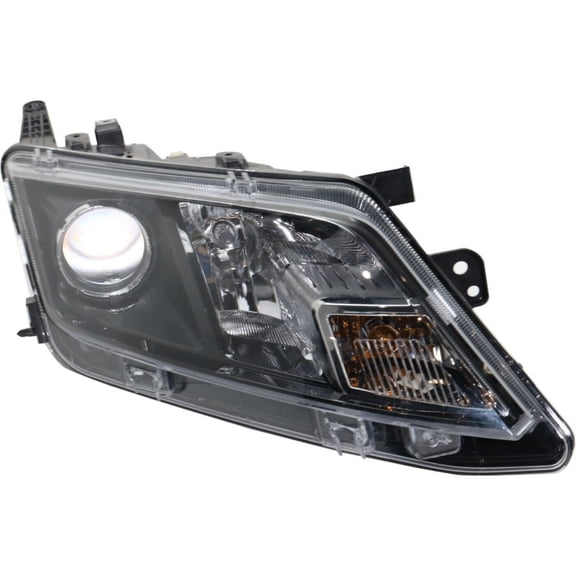 Geelife Headlight For 2010-2012 Ford Fusion Sedan Right Black Housing With Bulb