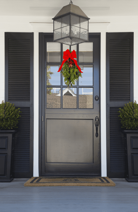 Expert Gardener 20 Inch Frasier Fir Decorated Door Swag Fresh Cut Holiday Greens Live Plants