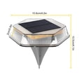 thumbnail image 3 of Xihbxyly Luz Solar Subterránea, Iluminación Led para Jardín y Patio, Diseño Impermeable para Exteriores, Fácil Instalación, Ahorro de Energía Automático, Elegante Decoración, Tamaño 10 X 8 X 10,8 Cm, 3 of 4