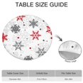 thumbnail image 6 of Multicolor Christmas Snowflake Pattern Round Fitted Tablecloth with Elastic Edge,Dining Table Cover Waterproof,Outdoor Round Tablecloth for Camping,Dining,Indoor and Outdoor, 6 of 7