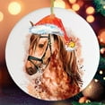 thumbnail image 3 of Watercolor Horse Christmas Ornament, 3 of 5