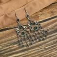 thumbnail image 3 of Grandest Birch 1 Pair Dangle Earrings Classic Decorative All-match Bohemian Vintage Multilayer Rhinestone Ethnic Style Earrings fo, 3 of 8