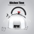 thumbnail image 3 of Growcolor Kitchen Timer Teapot Shaped 60 Minutes Kitchen Timer Stainless Steel Mechanical Wind-Up Timer Time Reminder, 3 of 8
