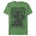 thumbnail image 1 of T-Shirt Homme Star Wars Darth Vader Journée de la Saint-Patrick Manque de Vert - Kelly Heather - 2X Grand, 1 of 3
