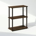 thumbnail image 5 of Furinno Turn-N-Tube 3-Tier Multipurpose Compact Display Rack, Shelving Unit, Bookcase, Walnut/Brown, 5 of 6