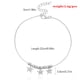 thumbnail image 5 of Sonducket Tobillera con cuentas en forma de estrella ajustable con diamantes de imitación Estilo simple Regalos para el día de San Valentín de plata 20Conjunto, 5 of 6