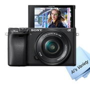 Sony a6400 Mirrorless Camera with 16-50mm Lens + 64GB Memory + Stabilizing Grip + Software Pack +More (Value Bundle)-(International Model) (International Version)