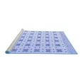 thumbnail image 2 of Ahgly Company Machine Washable Indoor Rectangle Abstract Blue Modern Area Rugs, 2' x 4', 2 of 4