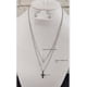 thumbnail image 4 of set de collar y aretes de acero quirurgico  y chapa de plata sin marca collar capas, 4 of 5