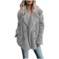 thumbnail image 1 of GDREDA Manteau Décontracté à Revers pour Femmes Veste à Manches Longues Élégante pour un Usage Quotidien Chic GY1,L, 1 of 5