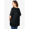 thumbnail image 2 of Woman Within Plus Size Cut-Out Sleeve Tunic, 2 of 6