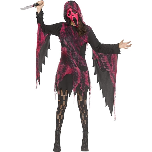 Women's Ghost Face Pink Gauze Costume | Scream Costumes