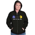 thumbnail image 3 of PACMAN Made in the 80s 1980s Kid Unisex Plus Size Zip Hoodie Brisco Brands 5X, 3 of 5