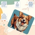 thumbnail image 3 of Corgi Dog Printed Square Mouse Pad, 8.3x9.8 Inch Non-Slip Rubber Bottom Gaming Mouse Pad for Office Use, 3 of 6