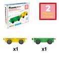 thumbnail image 4 of PicassoTiles PT21 2-Piece Magnetic Tile Car & Truck Base Set – Expansion Add-On Compatible with Building Bricks, STEM Construction Toy for Toddlers & Kids Ages 3+, 4 of 10