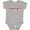 AC-Heather Grey, variant on Sock Monkey Heart Border Boys or Girls Baby Bodysuit
