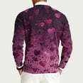 thumbnail image 4 of QHRMKOG Valentines Sweater Men Romantic Heart Print Pullover Relaxed Fit Long Sleeve Crew Neck Sweater Winter Trendy Top Pink M, 4 of 6
