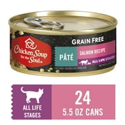 Angle View: Chicken Soup Grain Free - Salmon Pate - Cat (24x5.5oz. Case)