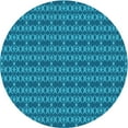 thumbnail image 1 of Ahgly Company Indoor Round Patterned Blue Eyes Blue Area Rugs, 4' Round, 1 of 6