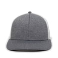 thumbnail image 3 of OC Sports OC12M Phenom Performance Twill Front Panel Cap -Heathered Graphite White, 3 of 8