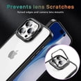 thumbnail image 2 of for iPhone 11 Pro Case Clear Shockproof Anti-Scratch Cover Protect Camera Lens iPhone 11 Pro Phone Case with Ring Stand Slim Orange Rugged Heavy Duty Protection (Black), 2 of 14