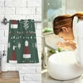 thumbnail image 7 of Yayeee 100% Cotton Hand Towels for Bathroom 16" x 28" Soft Absorbent Kitchen Towel, Christmas Santa Hats, 7 of 7