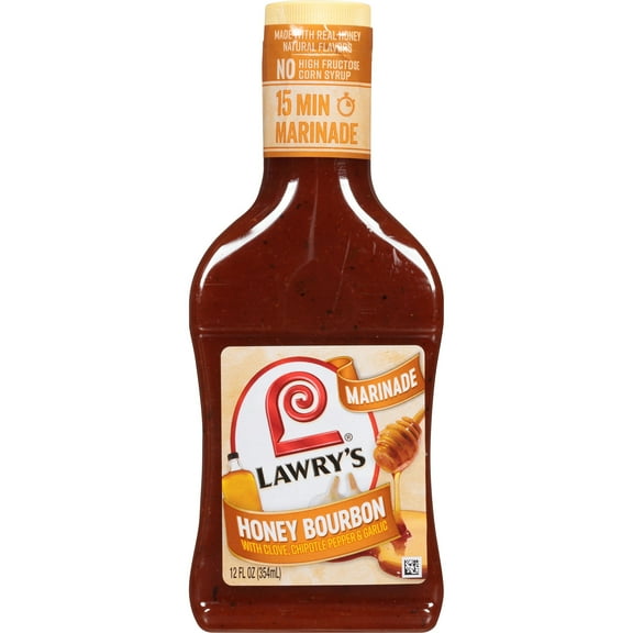 Pack of 4 Lawry's Honey Bourbon Marinade - 12 oz - Package may vary