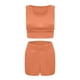 thumbnail image 4 of Pntutb Mujeres Sin Mangas Sin Costuras Acanalado Crop Tank Pantalones Cortos De Cintura Alta Conjuntos De Trajes De Yoga Pntutb Pntutb-5914, 4 of 7