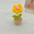 thumbnail image 3 of Zeceouar Handmades Knitted Flowers Woven Potted Flowers,Rose Crochets,Self-made Simulated Flower Office Decorations,Finished Wool Products, 3 of 3