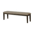 thumbnail image 3 of Kely 7pc Dining Table and Chair Set- Extendable Top- Dark Brown- Gray, 3 of 6
