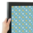 thumbnail image 4 of PinPix 20x17 Custom Cork Bulletin Board Blue - White Dots Poster Board Has a Fabric Style Canvas Finish, Framed in Blue - White Dots, by ArtToFrames (PinPix-345), 4 of 6