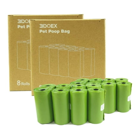 3DOEX Dog Poop Bags 240 Count 16 Single Refill Rolls, Biodegradable Trash Bags Scented Leak Proof and Thicken Earth-friendly Pet Poop Bag