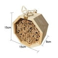 thumbnail image 6 of Ludlz Creative Wooden Tube Bee Hive Insect House Mating Box Garden Beekeeping Supply, 6 of 6