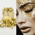 thumbnail image 5 of Gold Foil Flakes for Resin, 3g Metallic Foil Flakes, Imitation Gold Foil Flakes Metallic Leaf, Champagne Gold, 5 of 6